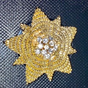 12 Carat Royal Jewel Encrusted Pin